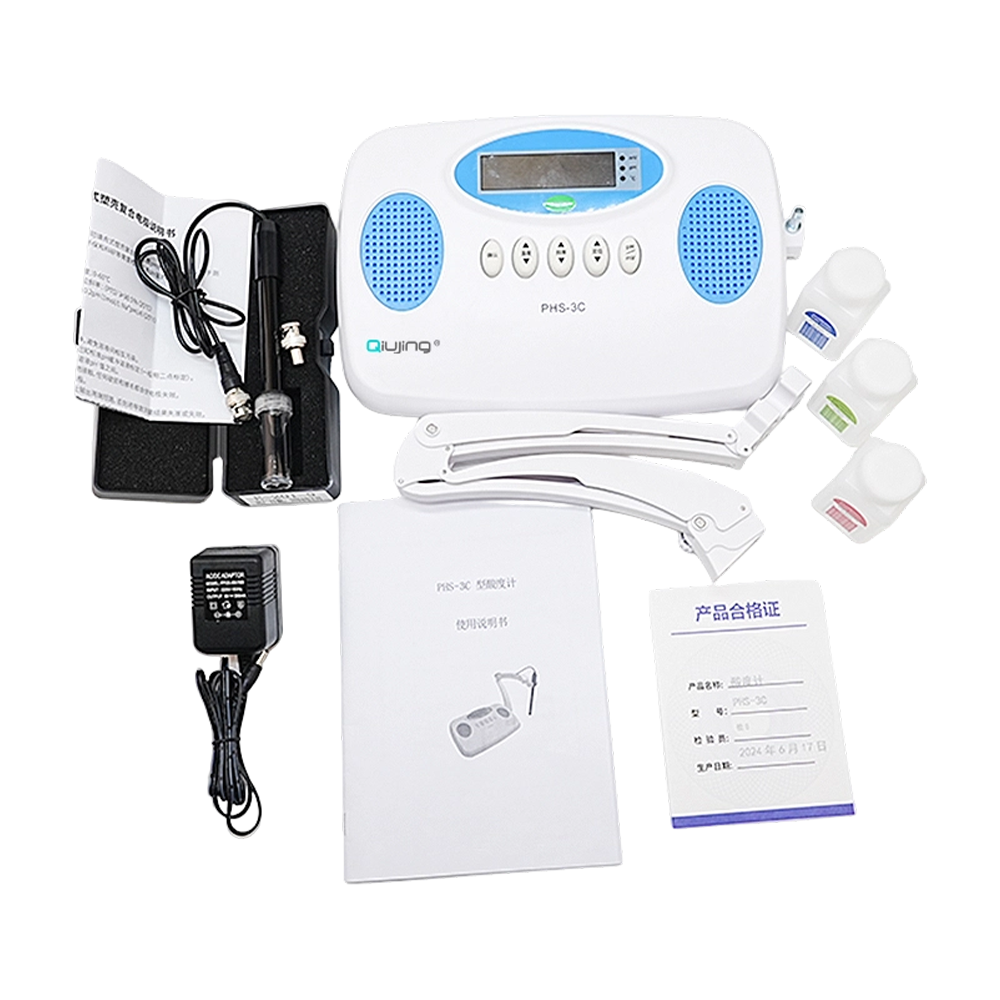 Qiujiing IP54 Prachotesný bezdrôtový Bluetooth prenos 4 štandardne vyhovujúci striekajúcej vode stolný PH meter PHS-3C Qiujiing IP54 Prachotesný bezdrôtový Bluetooth prenos 4 štandardne vyhovujúci striekajúcej vode stolný PH meter PHS-3C